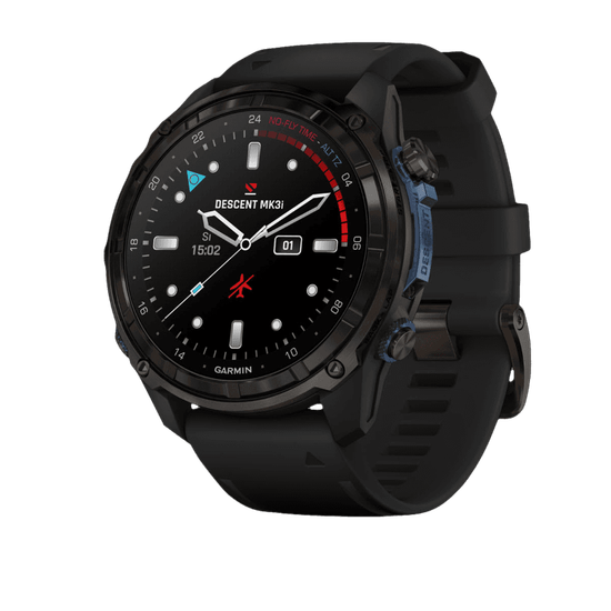 Умные часы Garmin DESCENT MK3I – 51 мм, титановый угольно-серый, DLC, черный силиконовый ремешок