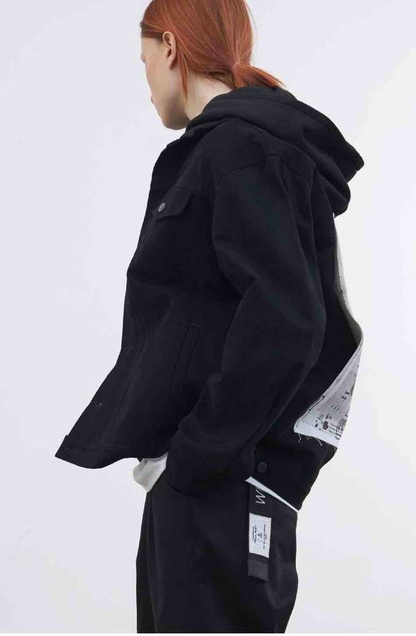 Куртка Futureisnown Coverall jacket Джинсовая Черная - фото 3