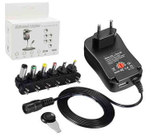 Универсальная зарядка на 30W 3v/4.5v/5v/6v/7.5v/9v/12v+USB 2.1A (7 переходников) без упаковки