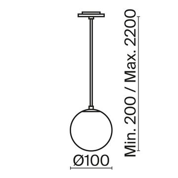 Подвесной светильник Technical P039PL-5W4K-10INS-B