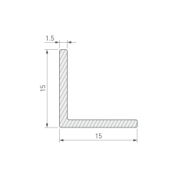 Уголок ARH-W15x15x1,5-3000 BLACK (Arlight, Алюминий) 063521