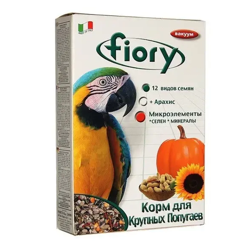 Fiory корм для крупных попугаев pappagalli - 700 г