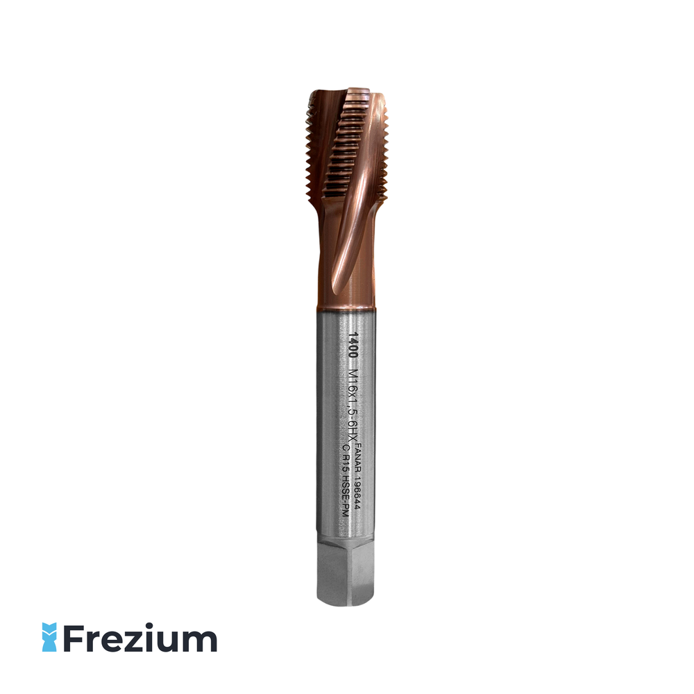 Метчик для нарезания резьбы "Fanar" (M16x1.5 6HX HSS-E-PM; 196644) Метчик для нарезания резьбы "Fanar" (M16x1.5 6HX HSS-E-PM; 196644)