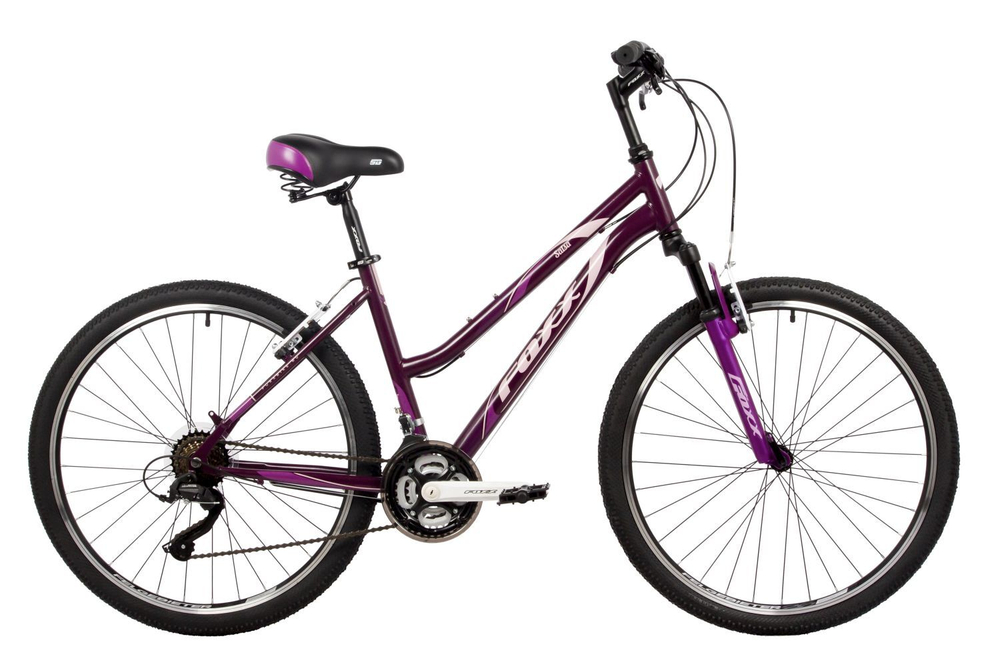 Велосипед FOXX 26" SALSA фиолетовый,сталь, размер 15"