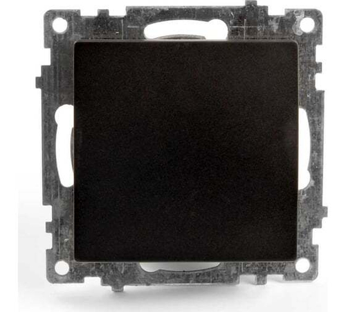 STEKKER Катрин Выключатель мех. СУ 1 кл. 10А индикатор черный GLS10-7103-05 39603