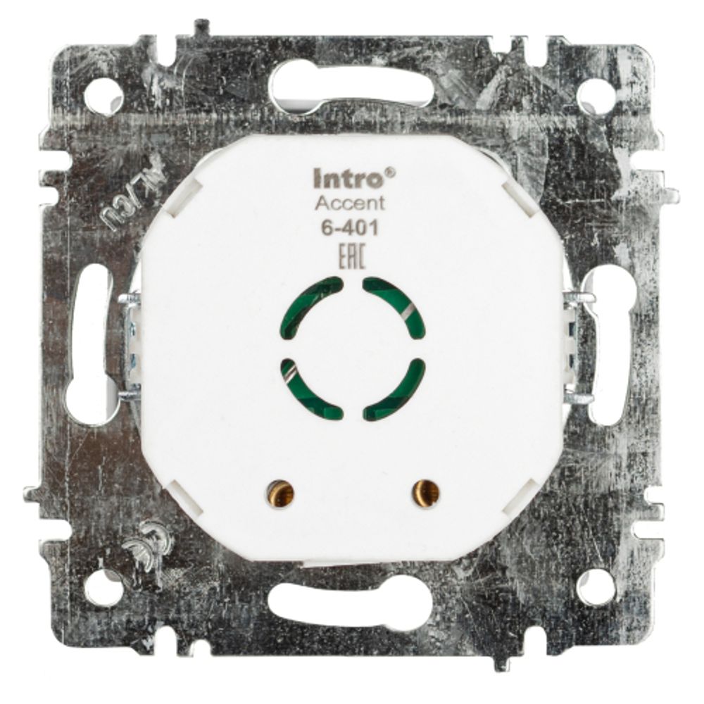 Светорегулятор Intro Accent 6-401-01 поворотный, 600Вт 230В, IP20, СУ, белый | Intro