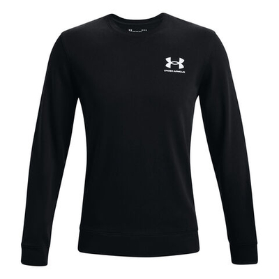 Мужское теннисное поло Under Armour Rival Terry LC Long Sleeve Men - Black