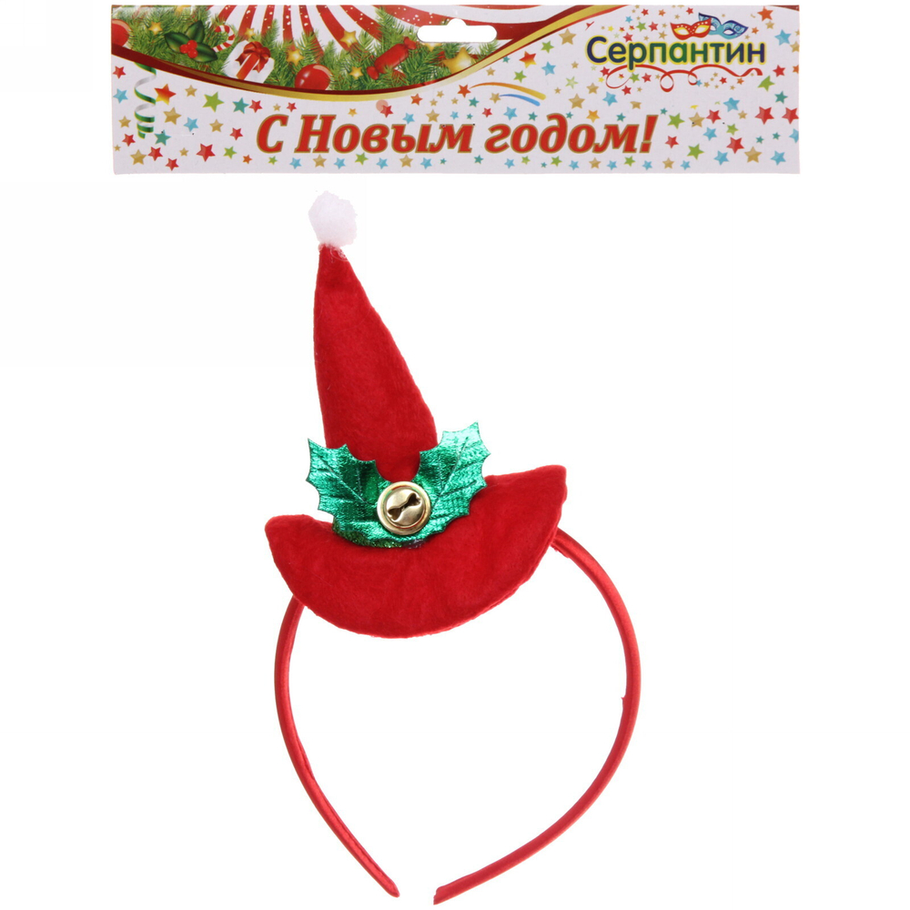 Ободок карнавальный «Шляпка», 12х20 см