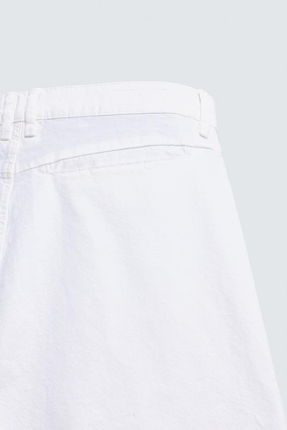 ZARA ШОРТЫ ЧИНОС RELAXED FIT, БЕЛЫЙ