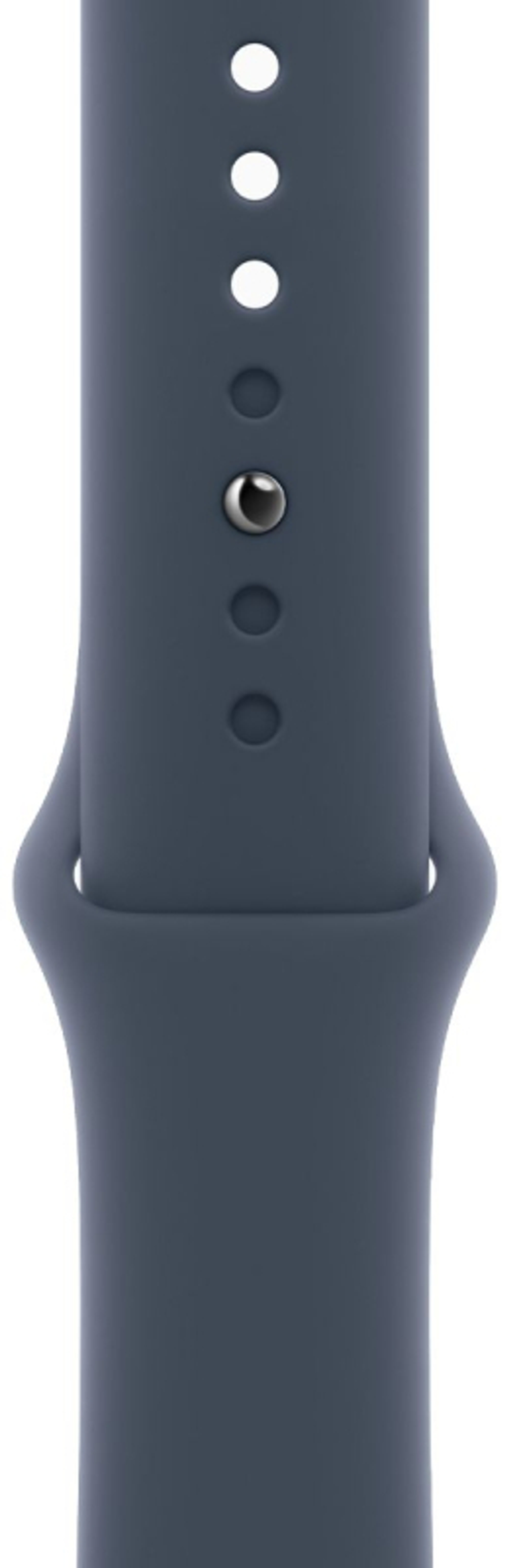 Apple Watch SE 2 (2024), 44 мм, Умные часы Корпус из алюминия цвета Серебро, спортивный ремешок Штормовой синий