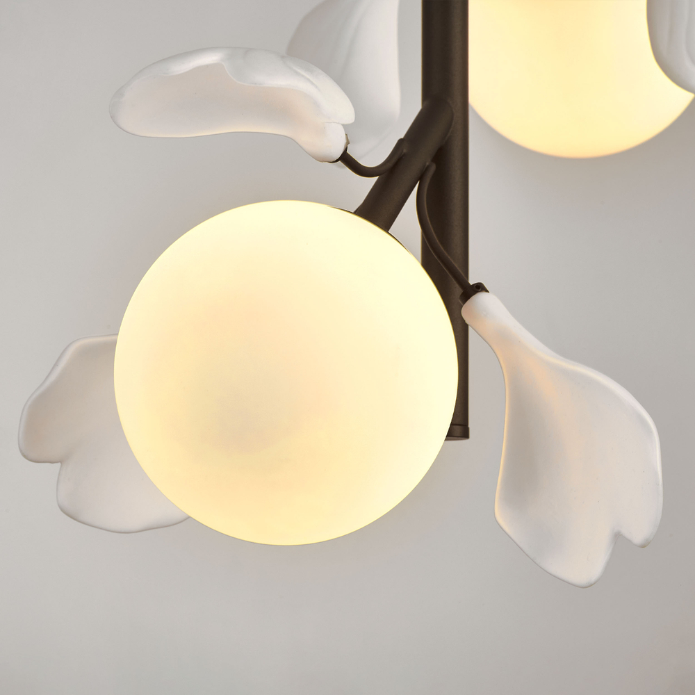 799027 Подвес CERAMO BW 2х6W(led) G9 ЧЕРНЫЙ/БЕЛЫЙ