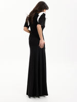 Платье длинное вечернее с бантами