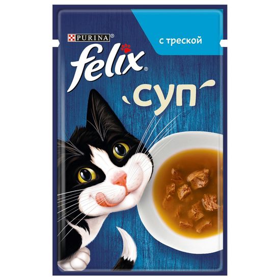 Purina Felix Суп c треской 48 гр Purina Felix Суп c треской 48 гр