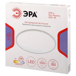 Светильник потолочный светодиодный ЭРА Классик без ДУ SPB-6 Slim Mystery 45W-5К 5000К | Светильники SPB-6 без ДУ