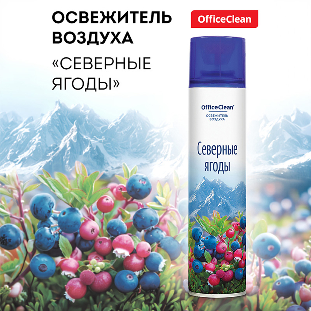 Освежитель воздуха OfficeClean "Северные ягоды", 300 мл