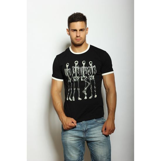 Мужская футболка черная с принтом Scandaloso 010528m-EP