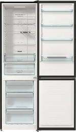 Отдельностоящий двухкамерный холодильник Gorenje NRK6201SYBK