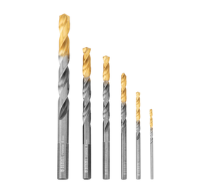 Набор сверл по металлу Denzel 2-8 мм, Р6М5К8-TiN, Golden Tip, 6 шт 723004