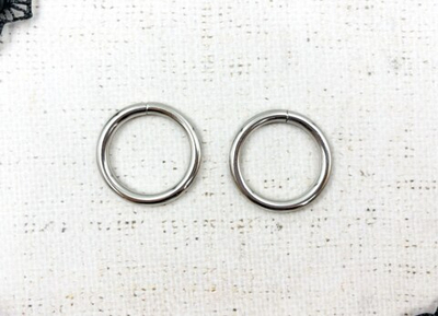 Кольцо, d 25 мм, h 4 мм, 9 гр, никель