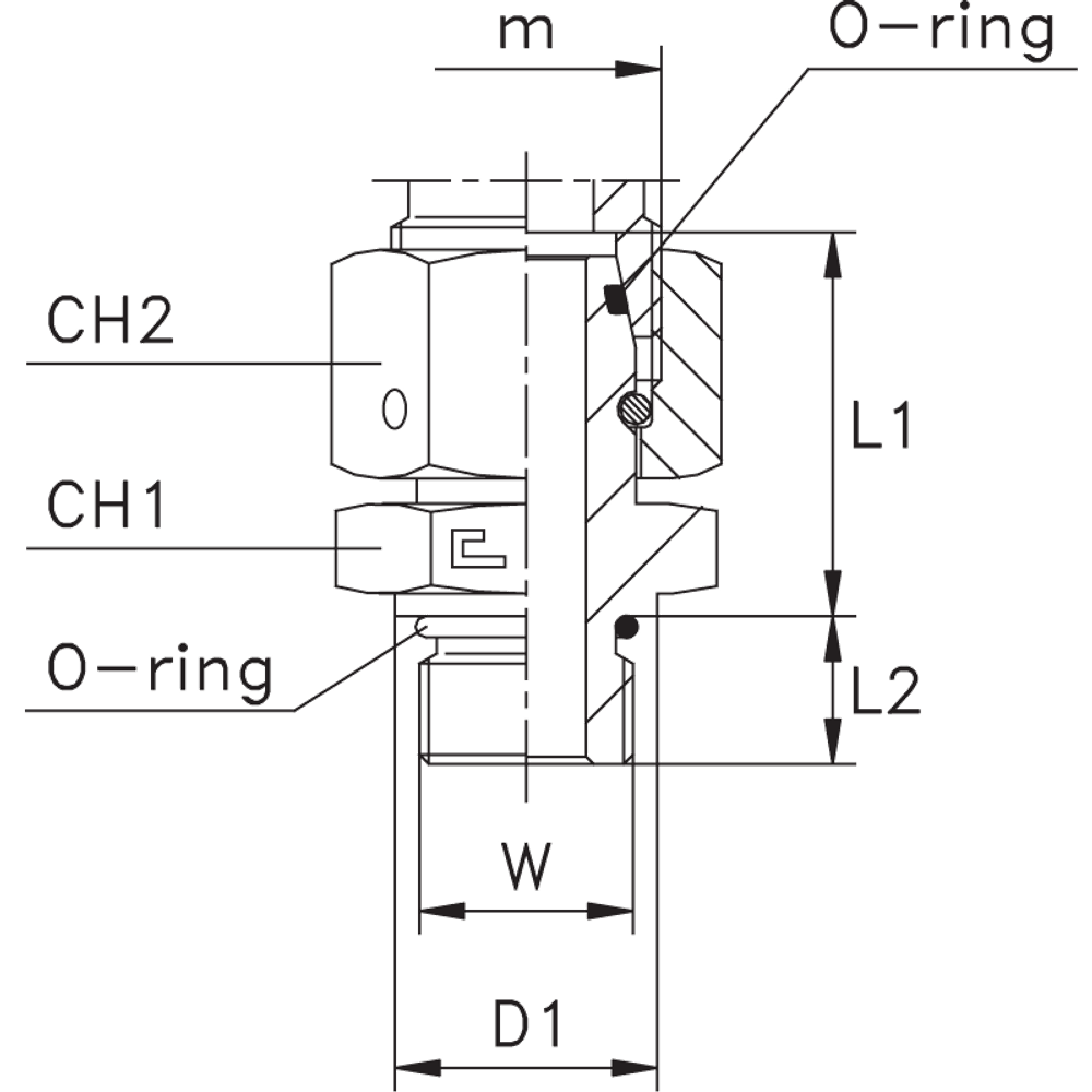 Штуцер FNA DL12 UNF 3/4