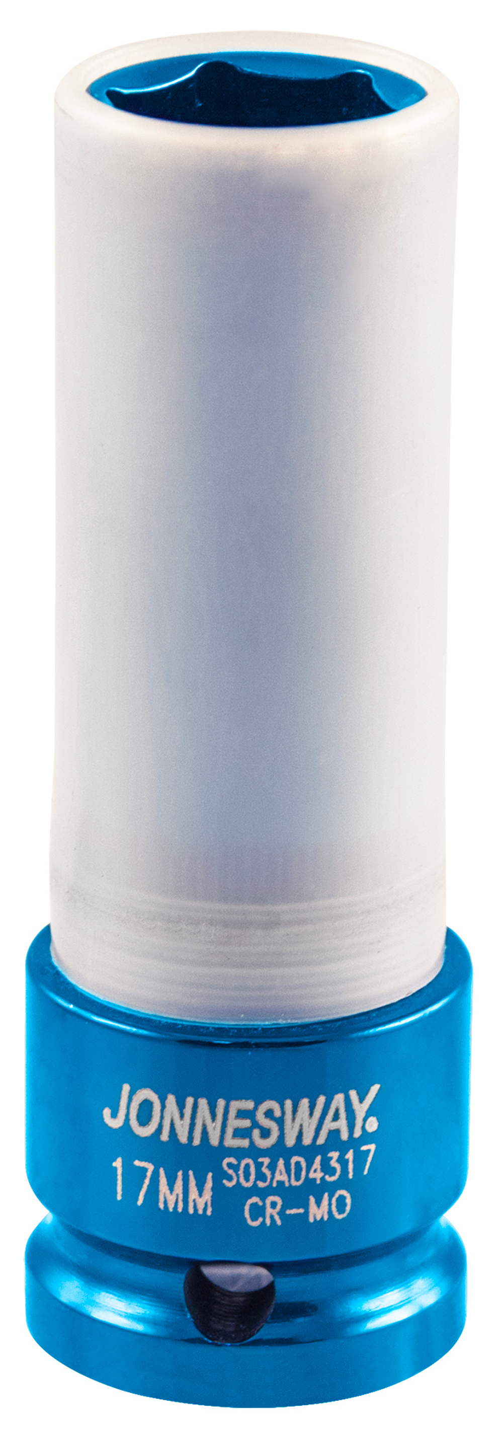 S03AD4317 Головка торцевая ударная удлиненная тонкостенная 1/2"DR для легкосплавных колесных дисков, 17 мм