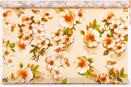 Рулонная штора яблоня, персик