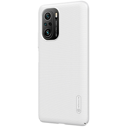 Чехол тонкий белого цвета для Xiaomi Poco F3 (11i, 11X, 11X Pro, Redmi K40) от Nillkin серия Super Frosted Shield