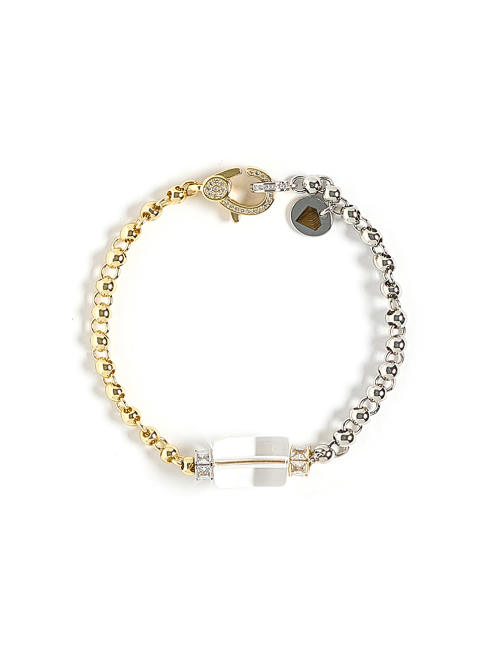 Браслет "Glass barrel" Bicolor