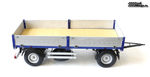 Trailer 2-axle flatbed Euro Scale 1/14