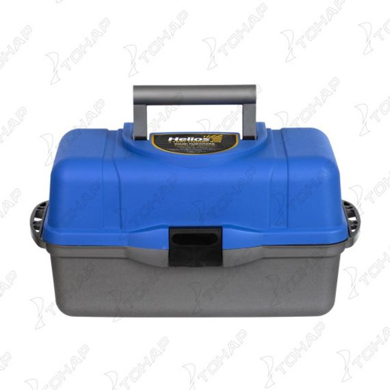 Ящик рыболова Helios трехполочный синий