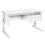 Растущая парта Дэми СУТ 25 с навесной тумбой (1200×610 мм)