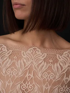 03-294 Кружево эластичное 24 см, бежевый 775