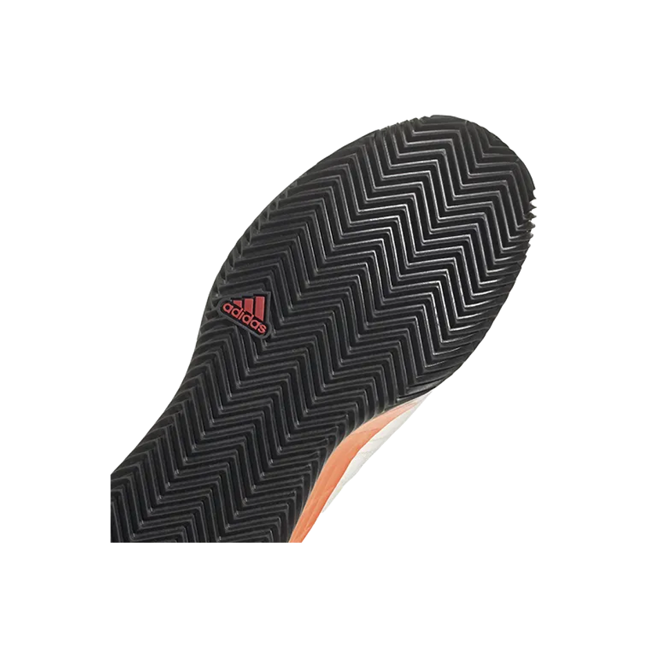 Adidas Adizero Ubersonic 4 M Clay Белые-Оранжевые кроссовки