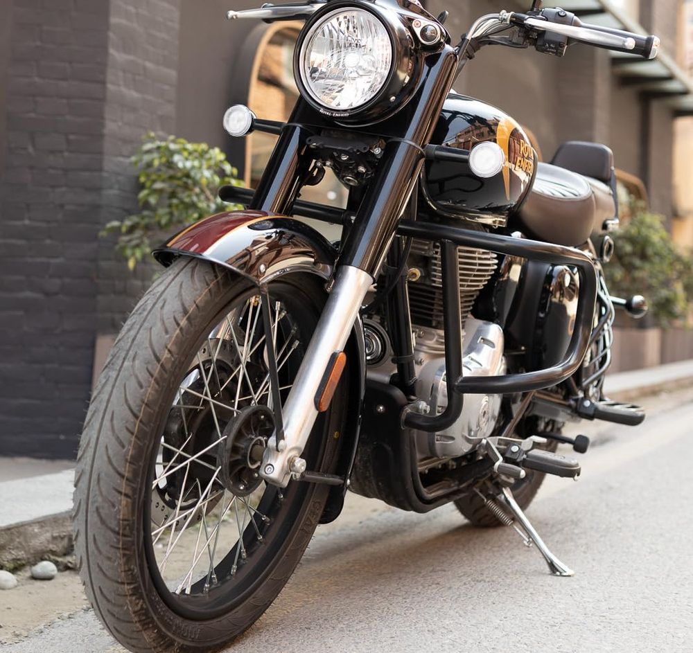 Алюминиевая защита картера Royal Enfield, черного цвета, арт. KXA00652