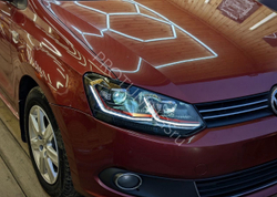 Новые Bi-LED фары Volkswagen Polo в стиле Golf 7.5 GTI (2010–2020)