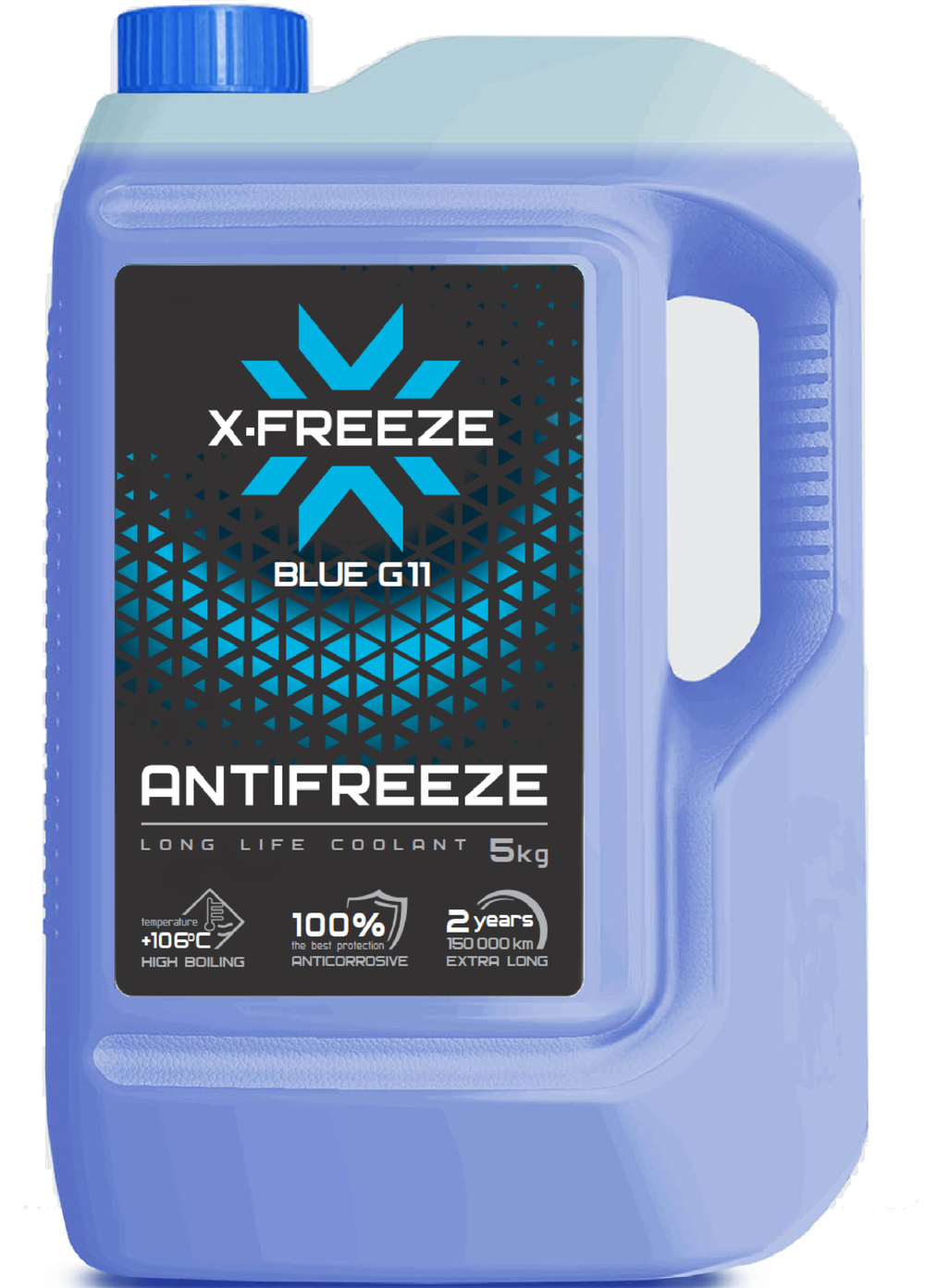 Антифриз X Freeze Drive синий черная канистра 5 кг