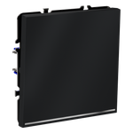 Выключатель встраиваемый VOLTUM S70 одноклавишный с подсветкой 10А, (графит)