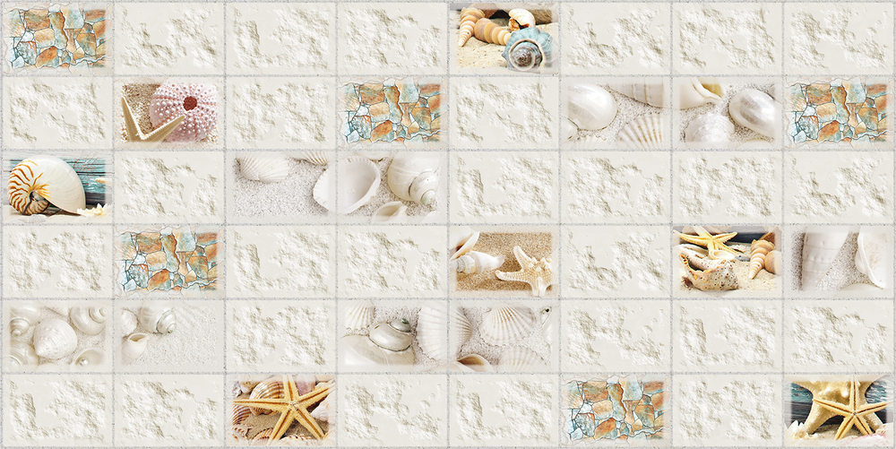 ПАНЕЛЬ ДЕКОРАТИВНАЯ ПВХ GRACE РОДОС 960Х480ММ 1ШТ