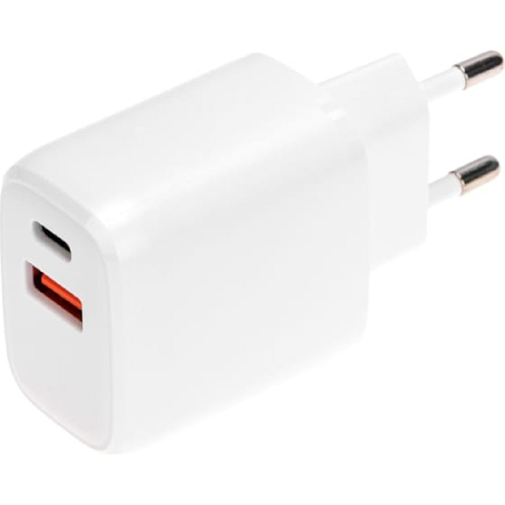 Сетевое зарядное устройство Rexant (18-2225) Сетевое зарядное устройство USB QC (20W) + Type C PD (20W), белое