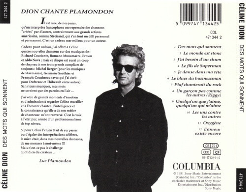Celine Dion / Des Mots Qui Sonnent (CD)