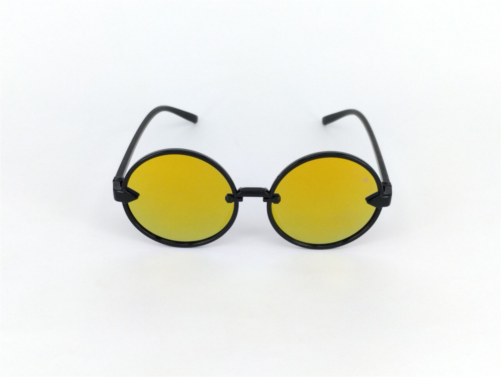 Солнцезащитные очки LIN PC 9001 Black-Yelow Mirror