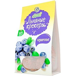Крекеры льняные безглютеновые с черникой Компас Здоровья 50г