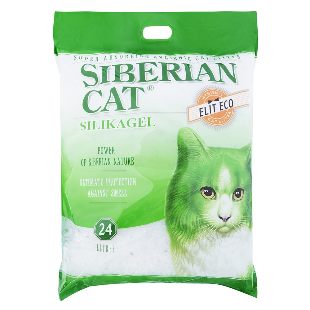 Сибирская кошка наполнитель силикагелевый для кошек элита эко