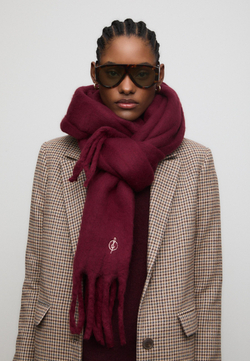 STRADIVARIUS Базовый шарф, бургунди