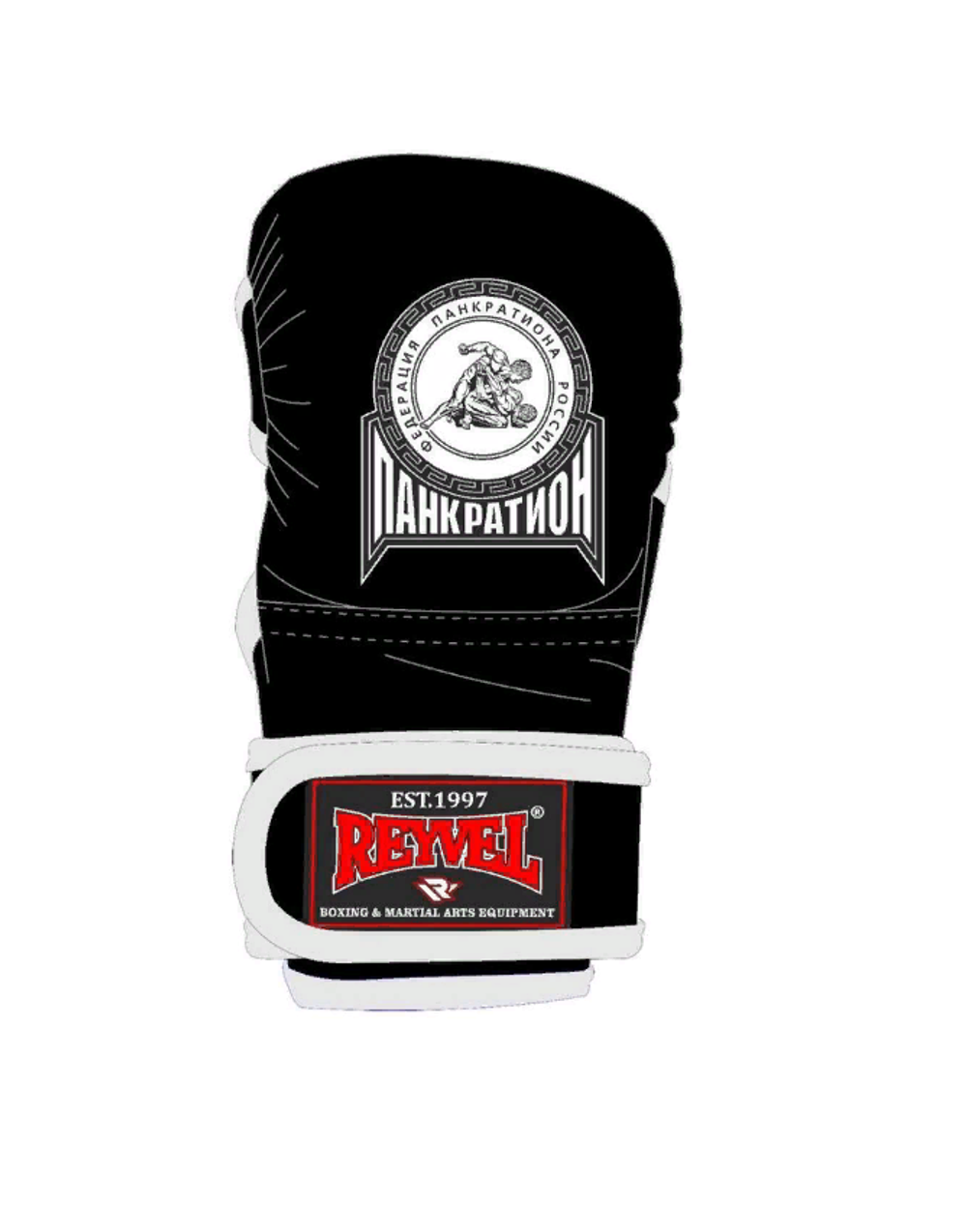 Перчатки для мма Reyvel Панкратион (черные)