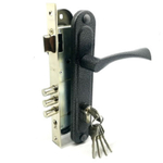 Замок врезной Зенит, ЗВ4-85.3-02, БП-00011218, ручка в комплект, цилиндровый, серебр