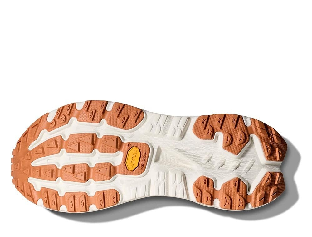 Мужские беговые кроссовки Hoka Mafate X M жёлто-оранжевые