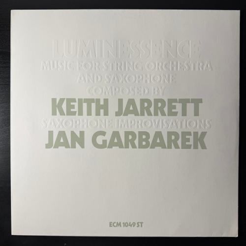 Keith Jarrett / Jan Garbarek ‎– Luminessence (Германия 1975г.) ECM