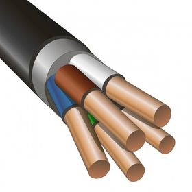 Кабель ВВГ нг (А) LS - 5х4 ГОСТ ок(N, PE)-0,66 (Барабан 10, черный) NKZ–A0U3Т06XN5S4NPE