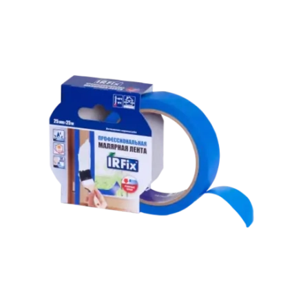 IRFix Extra Малярная лента для деликатных поверхностей 25мм х 25м синяя